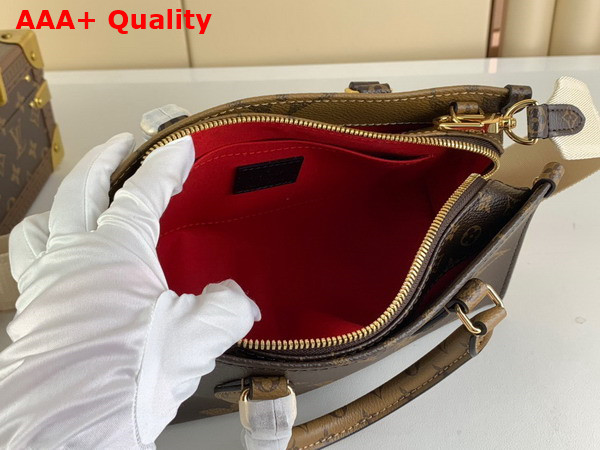 Louis Vuitton Onthego Mini Tote Bag in Monogram and Monogram Reverse Coated Canvas Replica