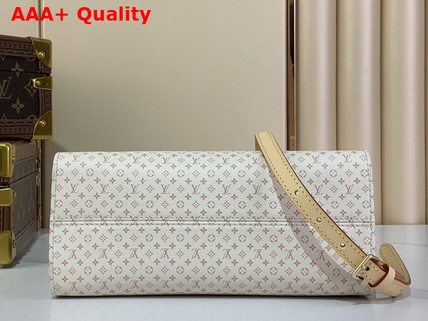 Louis Vuitton Onthego PM Azure Blue and Sand Calfskin LV Romance Collection M15138 Replica