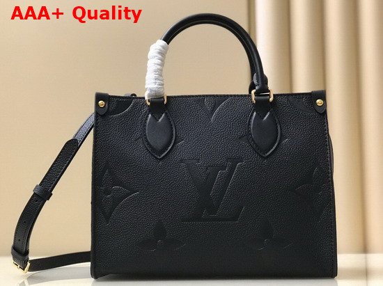 Louis Vuitton Onthego PM Black Monogram Empreinte Leather M45653 Replica