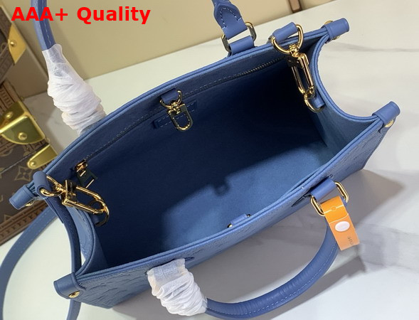 Louis Vuitton Onthego PM Blue Jean Monogram Empreinte Leather M28181 Replica