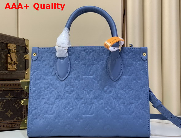 Louis Vuitton Onthego PM Blue Jean Monogram Empreinte Leather M28181 Replica