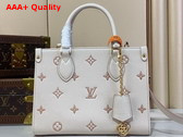 Louis Vuitton Onthego PM Eden Debossed Grained Cowhide Leather M14403 Replica