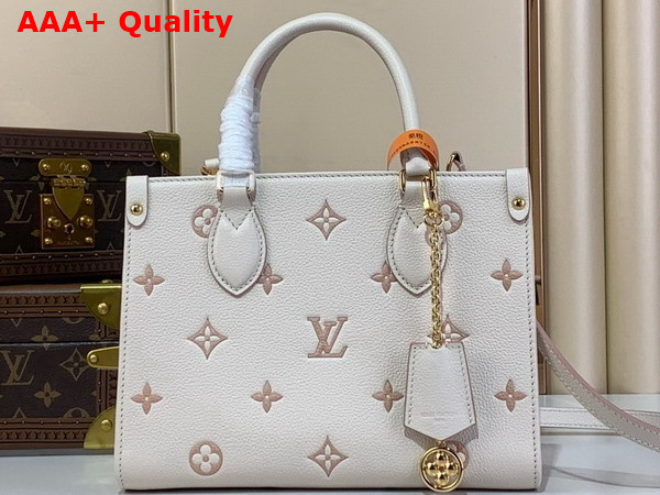 Louis Vuitton Onthego PM Eden Debossed Grained Cowhide Leather M14403 Replica