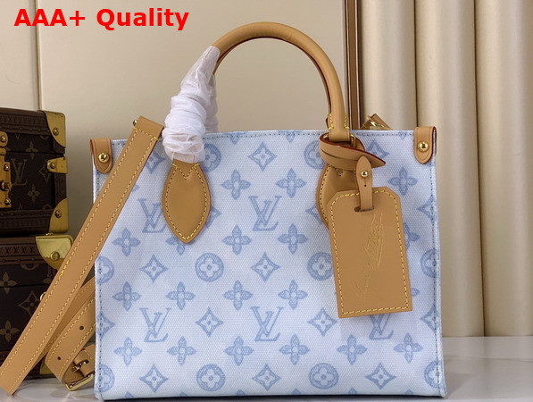Louis Vuitton Onthego PM Monogram Origine Bleu Courrier M28289 Replica
