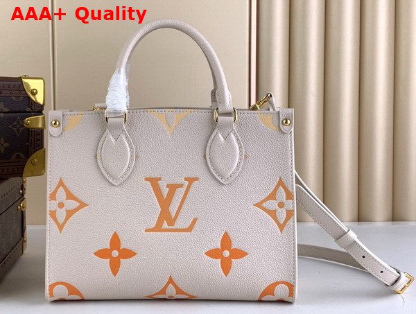 Louis Vuitton Onthego PM Neutral Gradient Monogram Empreinte Leather M46513 Replica