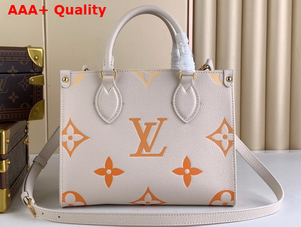 Louis Vuitton Onthego PM Neutral Gradient Monogram Empreinte Leather M46513 Replica
