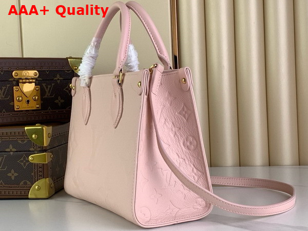Louis Vuitton Onthego PM Pink Opale Monogram Empreinte Leather M47135 Replica
