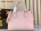 Louis Vuitton Onthego PM Pink Opale Monogram Empreinte Leather M47135 Replica