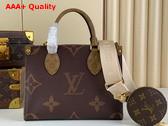 Louis Vuitton Onthego PM Tote in Monogram and Monogram Reverse Coated Canvas M46373 Replica