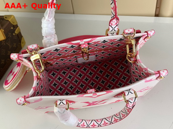 Louis Vuitton Onthego PM Tote in Pink Monogram Coated Canvas M22976 Replica