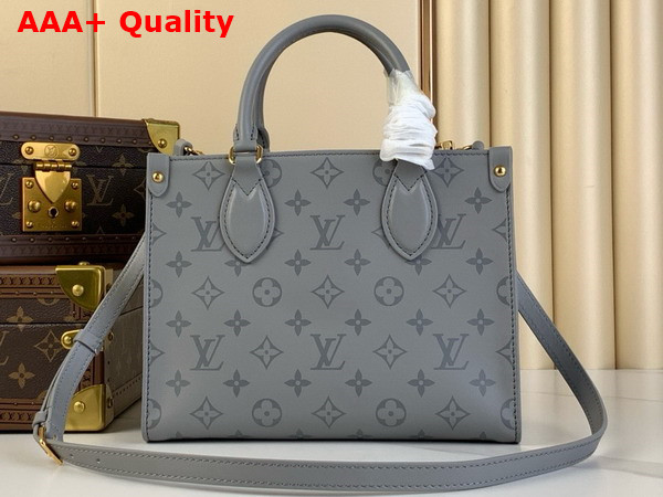 Louis Vuitton Onthego PM Tote in Trianon Gray Calfskin Leather M12465 Replica