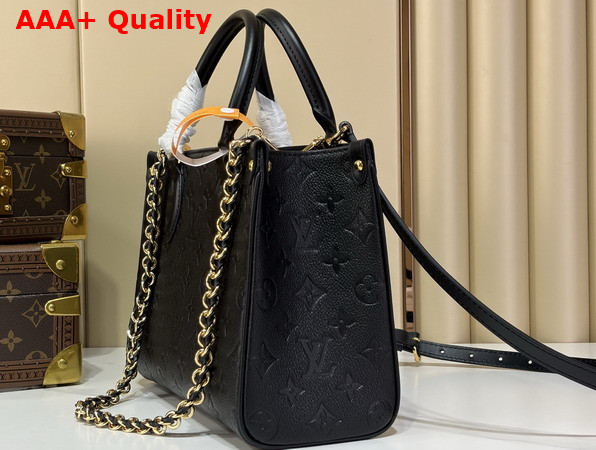 Louis Vuitton Onthego Soft PM in Black Monogram Empreinte Leather M3A345 Replica