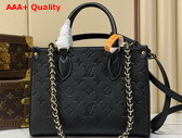 Louis Vuitton Onthego Soft PM in Black Monogram Empreinte Leather M3A345 Replica
