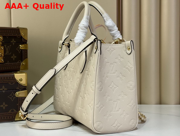 Louis Vuitton Onthego Soft PM in Creme Monogram Empreinte Leather M3A833 Replica
