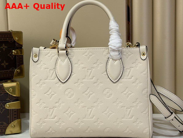 Louis Vuitton Onthego Soft PM in Creme Monogram Empreinte Leather M3A833 Replica