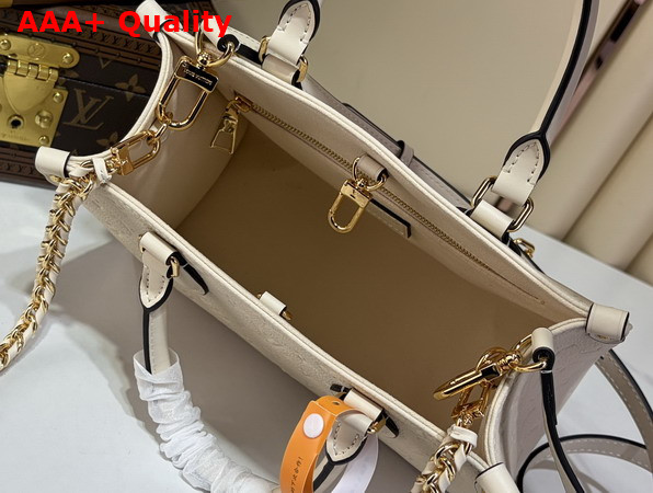 Louis Vuitton Onthego Soft PM in Creme Monogram Empreinte Leather M3A833 Replica