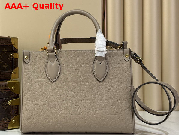 Louis Vuitton Onthego Soft PM in Tourterelle Monogram Empreinte Leather M3A834 Replica