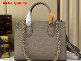 Louis Vuitton Onthego Soft PM in Tourterelle Monogram Empreinte Leather M3A834 Replica
