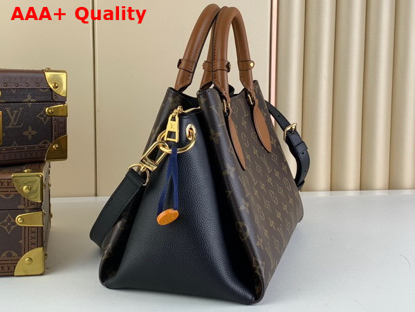 Louis Vuitton Opera MM Tote Black Monogram Coated Canvas and Cowhide Leather M46508 Replica