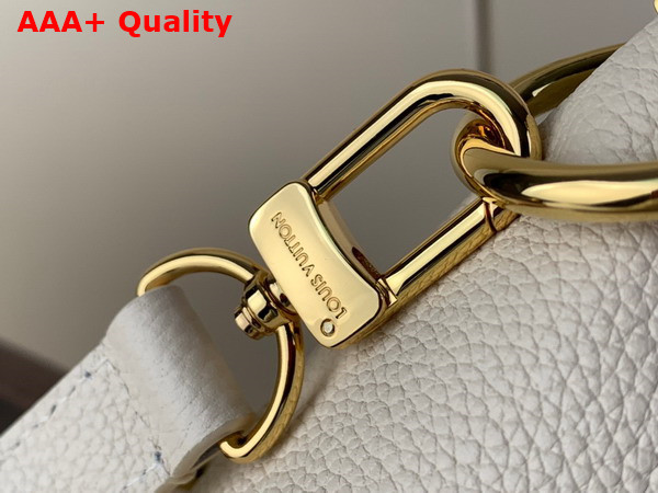Louis Vuitton Opera MM Tote Cream Monogram Coated Canvas and Cowhide Leather Replica