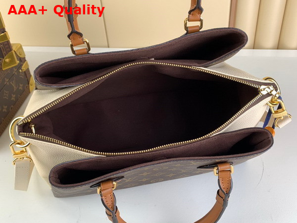 Louis Vuitton Opera MM Tote Cream Monogram Coated Canvas and Cowhide Leather Replica