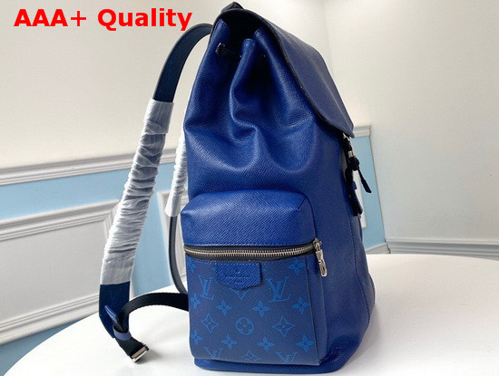 Louis Vuitton Outdoor Backpack Cobalt Taiga Leather with Monogram Eclipse Canvas M30419 Replica