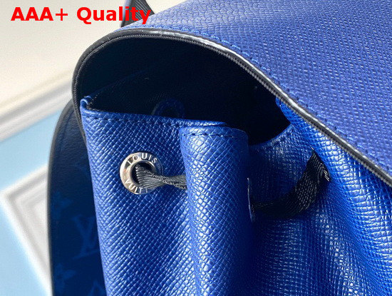 Louis Vuitton Outdoor Backpack Cobalt Taiga Leather with Monogram Eclipse Canvas M30419 Replica