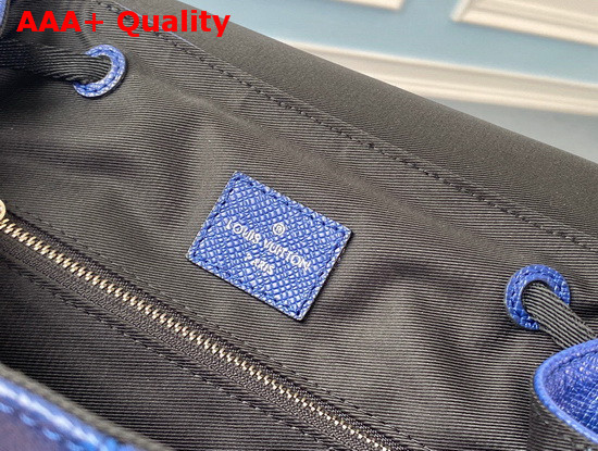 Louis Vuitton Outdoor Backpack Cobalt Taiga Leather with Monogram Eclipse Canvas M30419 Replica