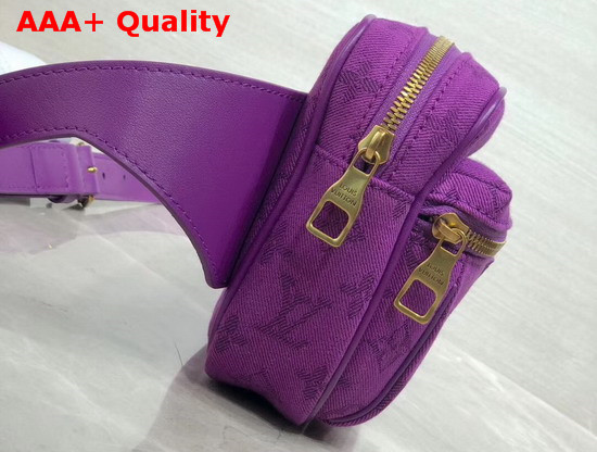 Louis Vuitton Outdoor Bumbag Purple Denim M44624 Replica