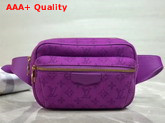 Louis Vuitton Outdoor Bumbag Purple Denim M44624 Replica