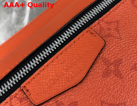 Louis Vuitton Outdoor Bumbag Volcano Orange Taiga Leather with Monogram Eclipse Canvas M30430 Replica