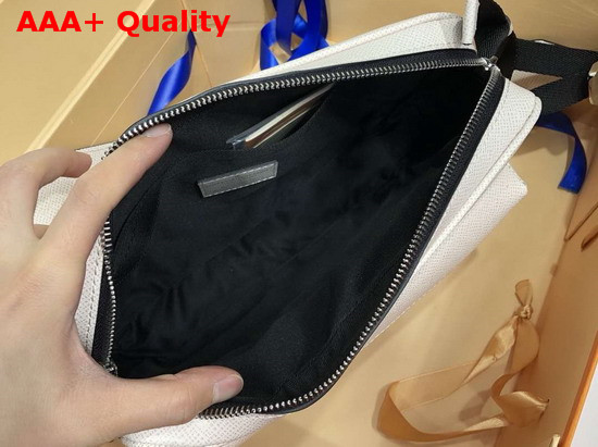 Louis Vuitton Outdoor Messenger PM Beige Taiga Cowhide Leather and Monogram Canvas Replica