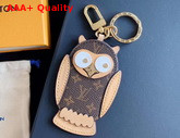 Louis Vuitton Owl Bag Charm and Key Holder Monogram Canvas and Calf Leather Replica