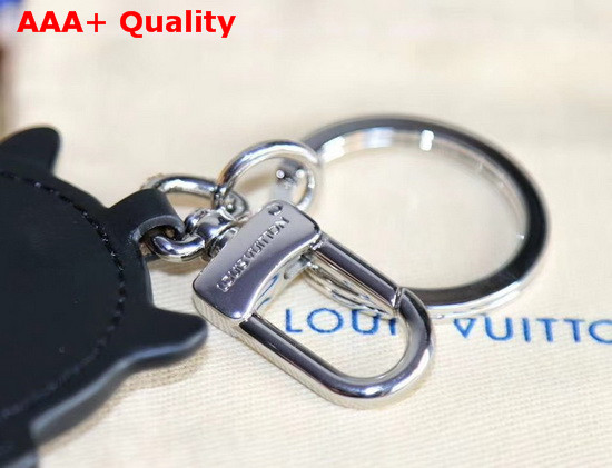 Louis Vuitton Owl Bag Charm and Key Holder Monogram Eclipse Canvas and Calf Leather M69482 Replica