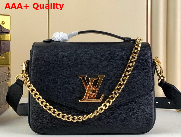 Louis Vuitton Oxford Handbag in Black Grained Calf Leather M22735 Replica