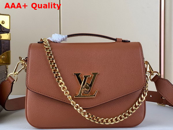 Louis Vuitton Oxford Handbag in Cognac Grained Calf Leather M22952 Replica