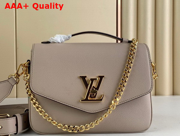 Louis Vuitton Oxford Handbag in Greige Grained Calf Leather M22792 Replica