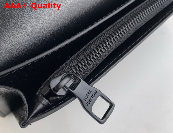 Louis Vuitton PF Brazza Wallet Yellow and Gray Blue Grained Taurillon Leather with White LV Initials M81440 Replica