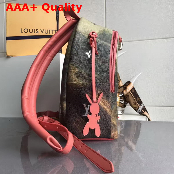 Louis Vuitton Palm Springs Backpack Da Vinci Printing Gold Monogram Serti Reflective Metallic Letters M43375 Replica