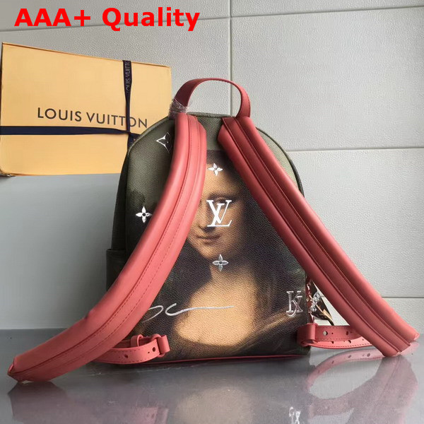 Louis Vuitton Palm Springs Backpack Da Vinci Printing Gold Monogram Serti Reflective Metallic Letters M43375 Replica