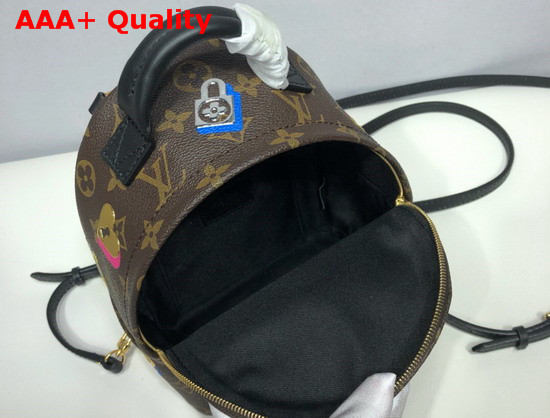 Louis Vuitton Palm Springs Mini Backpack with Lock Key and Flower Motifs M44367 Replica