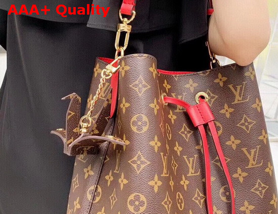 Louis Vuitton Paper Crane Bag Charm and Key Holder Monogram Replica