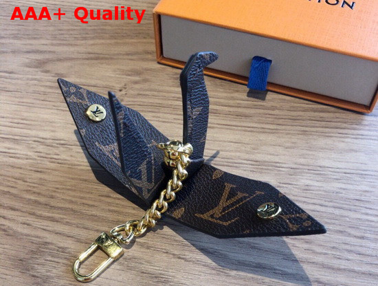 Louis Vuitton Paper Crane Bag Charm and Key Holder Monogram Replica
