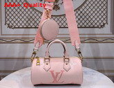 Louis Vuitton Papillon BB Carryall Bag Bouton de Rose Pastel Monogram Empreinte Leather with a Gradient Monogram Print M45707 Replica