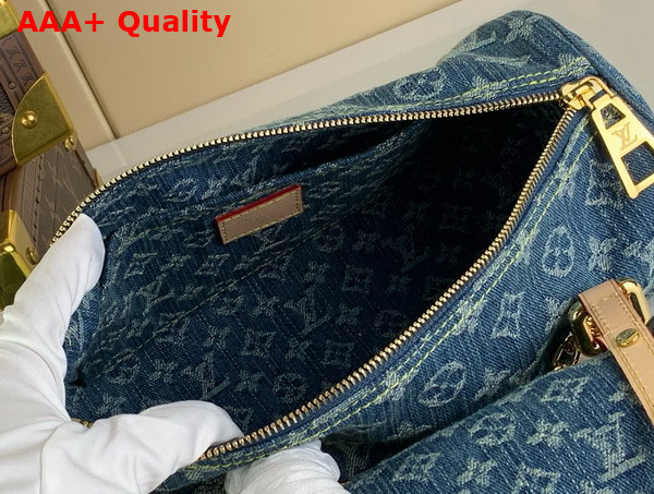 Louis Vuitton Papillon Bag in Denim Blue Monogram Denim M46830 Replica
