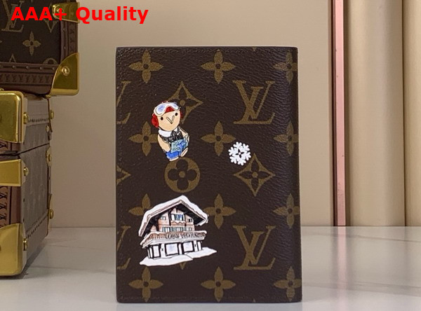 Louis Vuitton Passport Cover Monogram Blue Frost Coated Canvas M15320 Replica