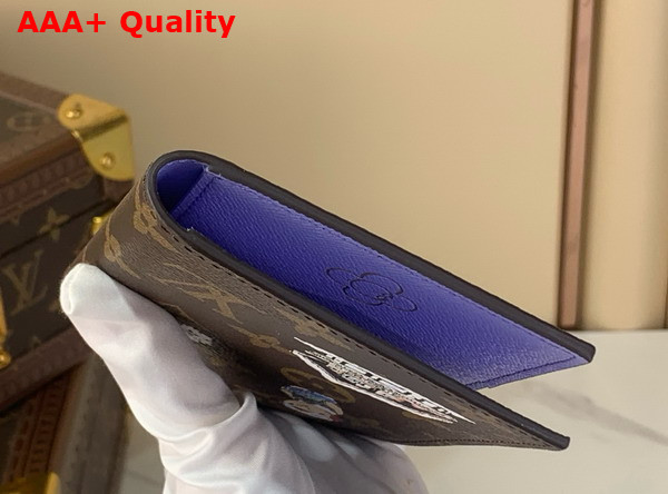 Louis Vuitton Passport Cover Monogram Blue Frost Coated Canvas M15320 Replica