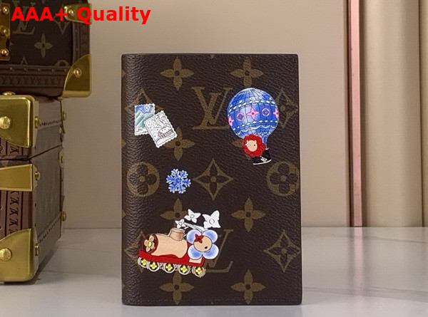 Louis Vuitton Passport Cover Monogram Blue Frost Coated Canvas M15320 Replica