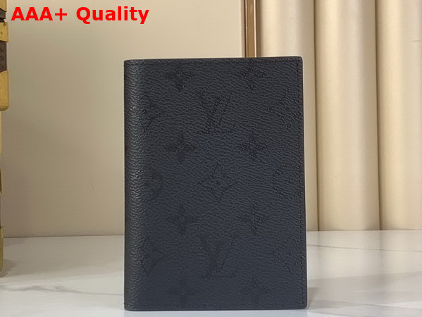 Louis Vuitton Passport Cover in Black Monogram Midnight Coated Canvas M26774 Replica