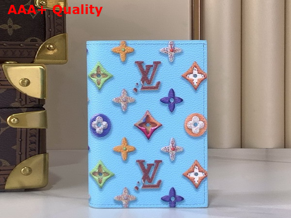 Louis Vuitton Passport Cover in Blueberry Monogram Donuts Coated Canvas M28040 Replica